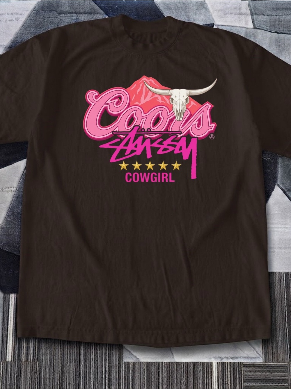 Gildan Coors Cowgirl Brown Tee